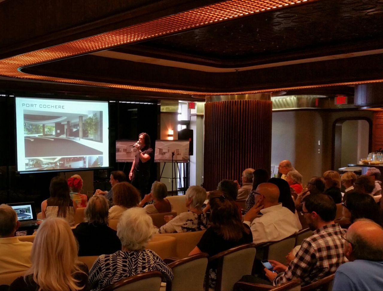 Outdoor movie night setup